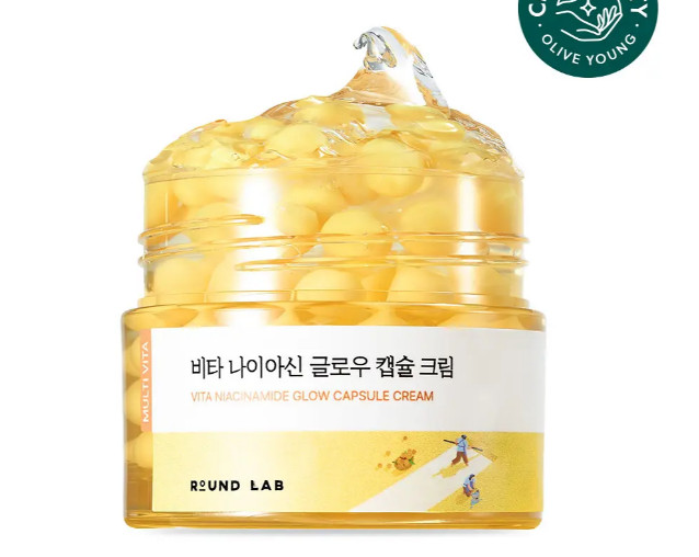 K-Beauty [Capsule Toning] Round Lab Vita Niacin Glow Capsule Cream 50ml
