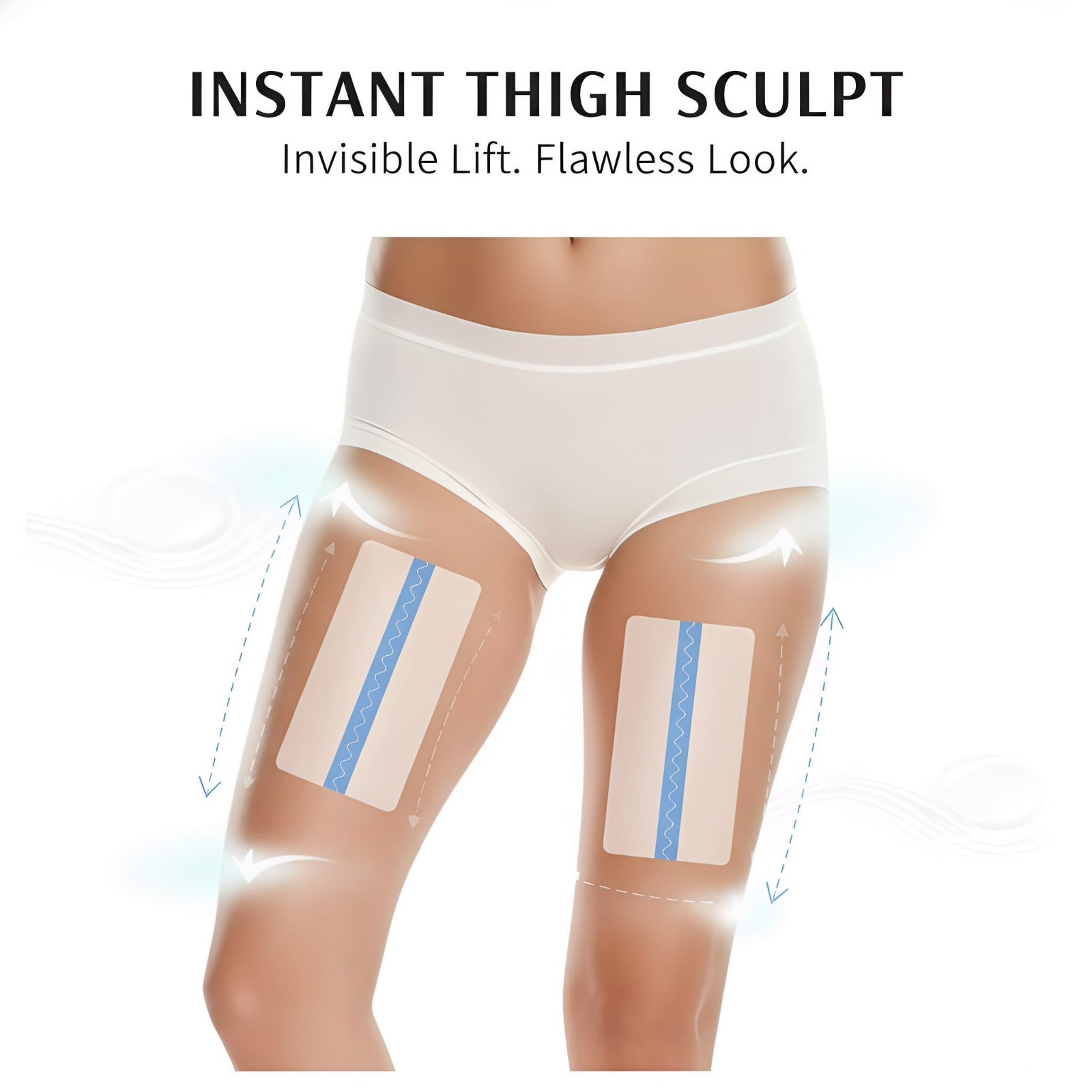 30 Pcs Thigh Lift Tape – Instant Skin Firming, Sweat-Resistant, All-Day Comfort