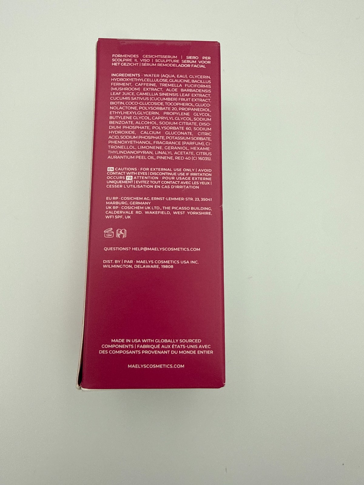 MAËLYS TOO-FINE Clinically Proven Face Sculpting Serum 16 ml / 0.54 Fl. Oz. NIB