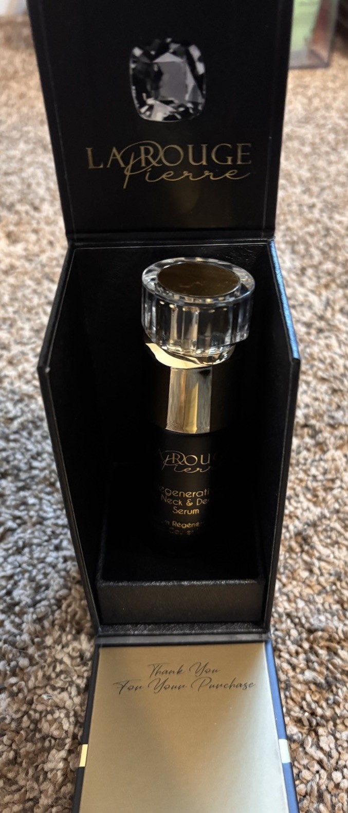 LA ROUGE Pierre Obsidian Regenerative Face Neck Decollete Serum 1.35 oz