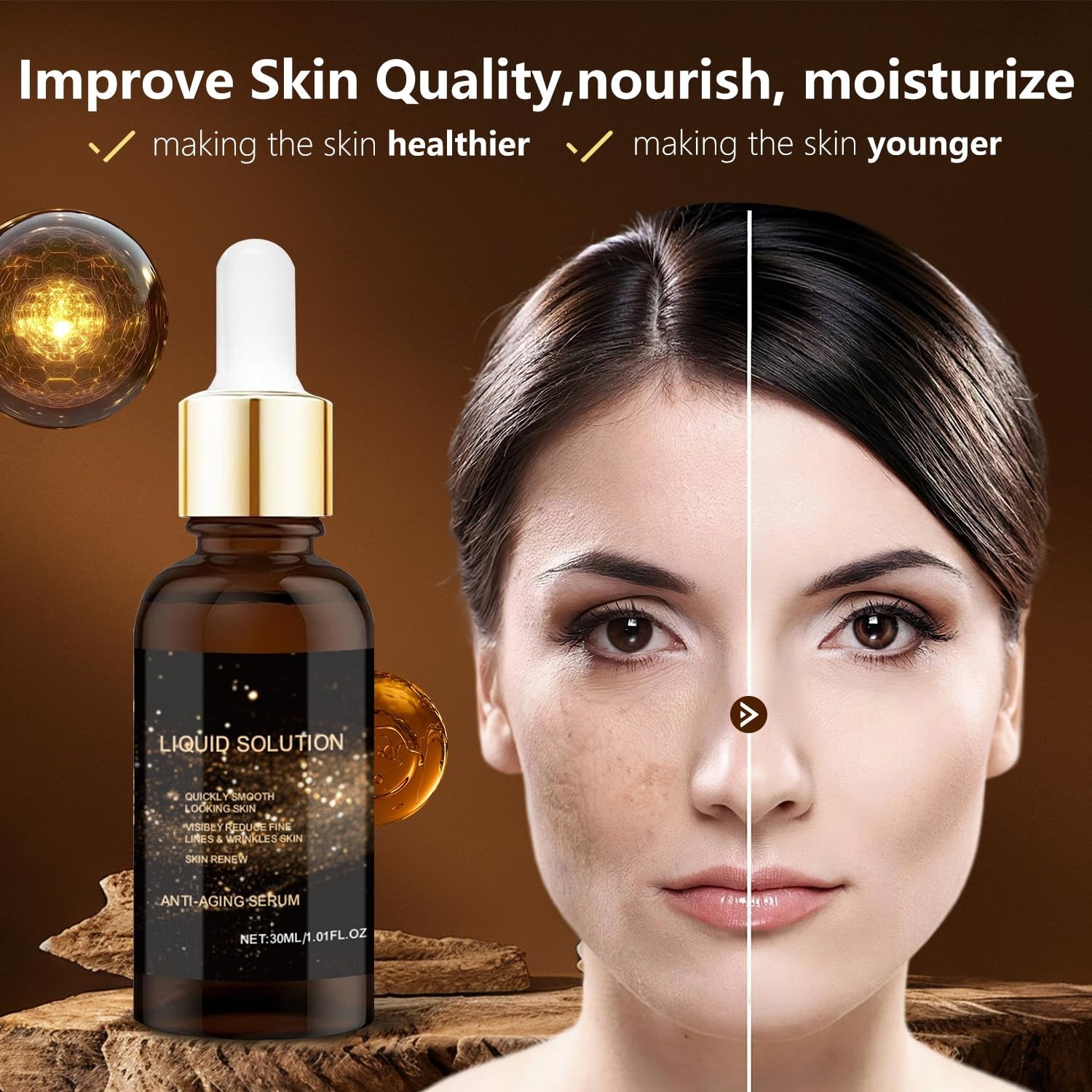 3 Olavita PCS Liquid Solution Anti Aging Serum, Intensely Firms Skin Antiaging..