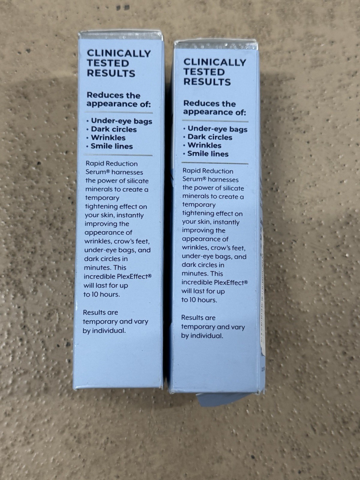 2 Pack Plexaderm Rapid Reduction Serum, Reduces Under-Eye Bags, Wrinkles .33oz