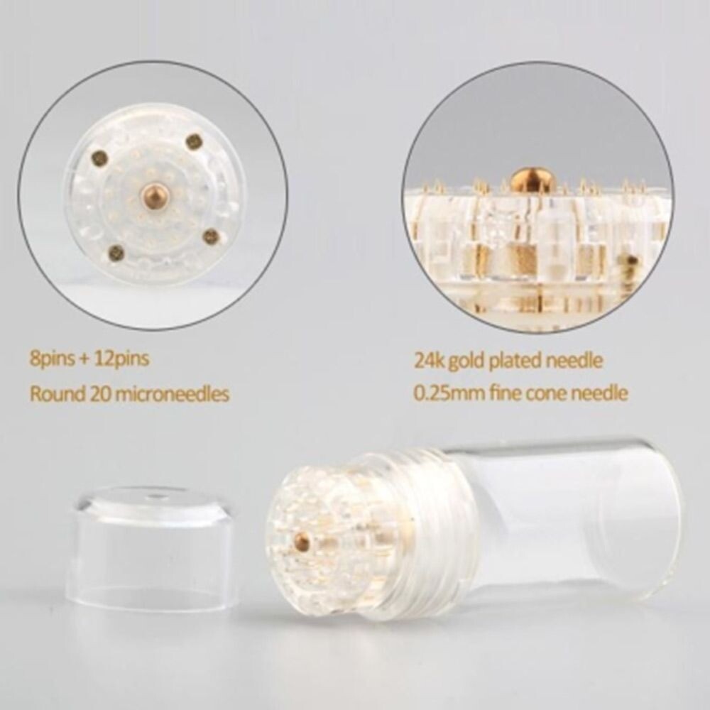 Skin Care Channel Aqua Gold 20Pin Titanium Cartridge Roller Beauty Care Tools US