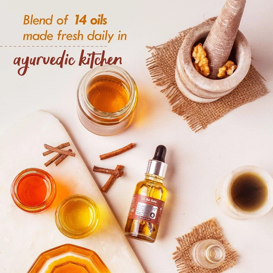 Nat Habit Patchouli Manjistha Mukhalaya Face Oil Mineral Oil or Chemicals 30ml