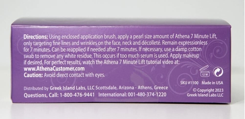 7 MINUTE LIFT – with 12 Organic Greek Botanicals – Results in 7 minutes