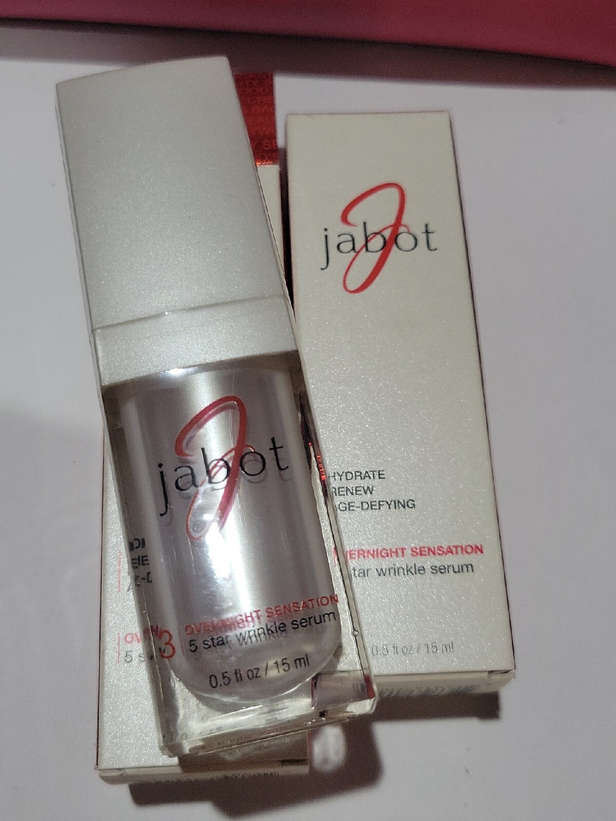 2-PACK Jabot OVERNIGHT SENSATION 5 star wrinkle Serum 0.5oz SEALED