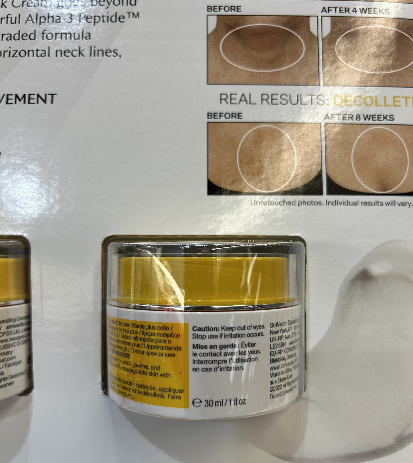Strivectin TL advanced Neck Tightening Cream Plus with NIA114, 1oz/30ml Sealed
