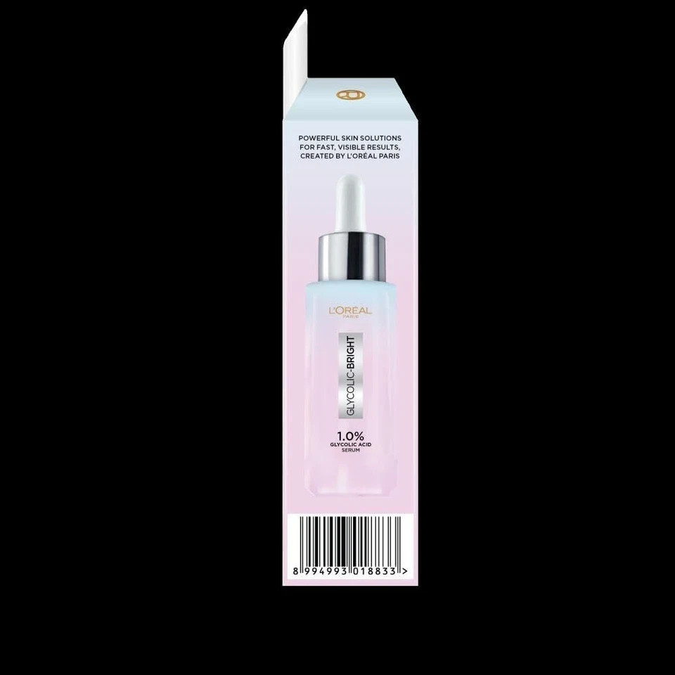 L’Oreal Paris Glycolic Bright 8% Face Serum for Brightening Dark Spots 30ml