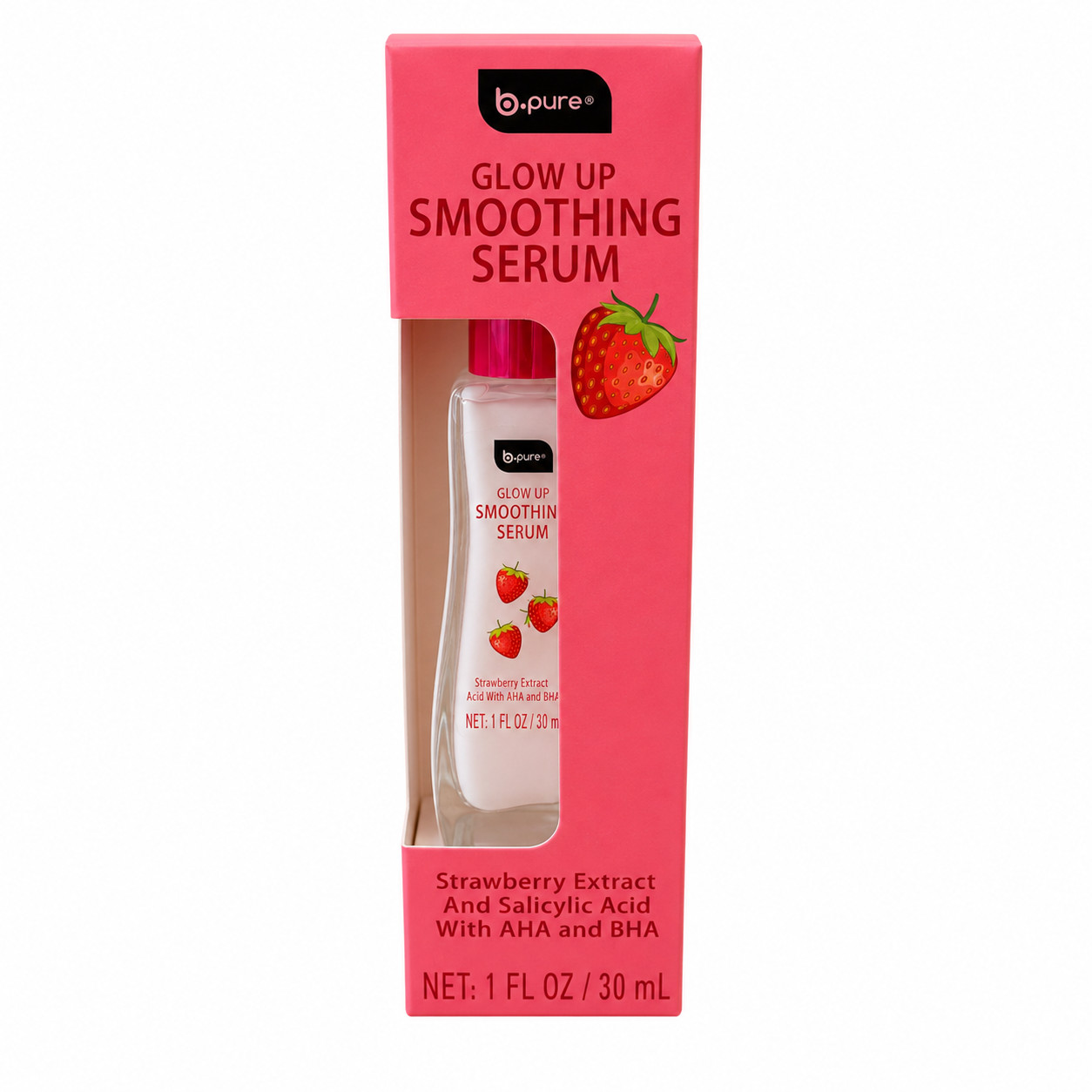 B Pure Glow Up Strawberry Smoothing Serum 1 fl oz/30 mL NEW