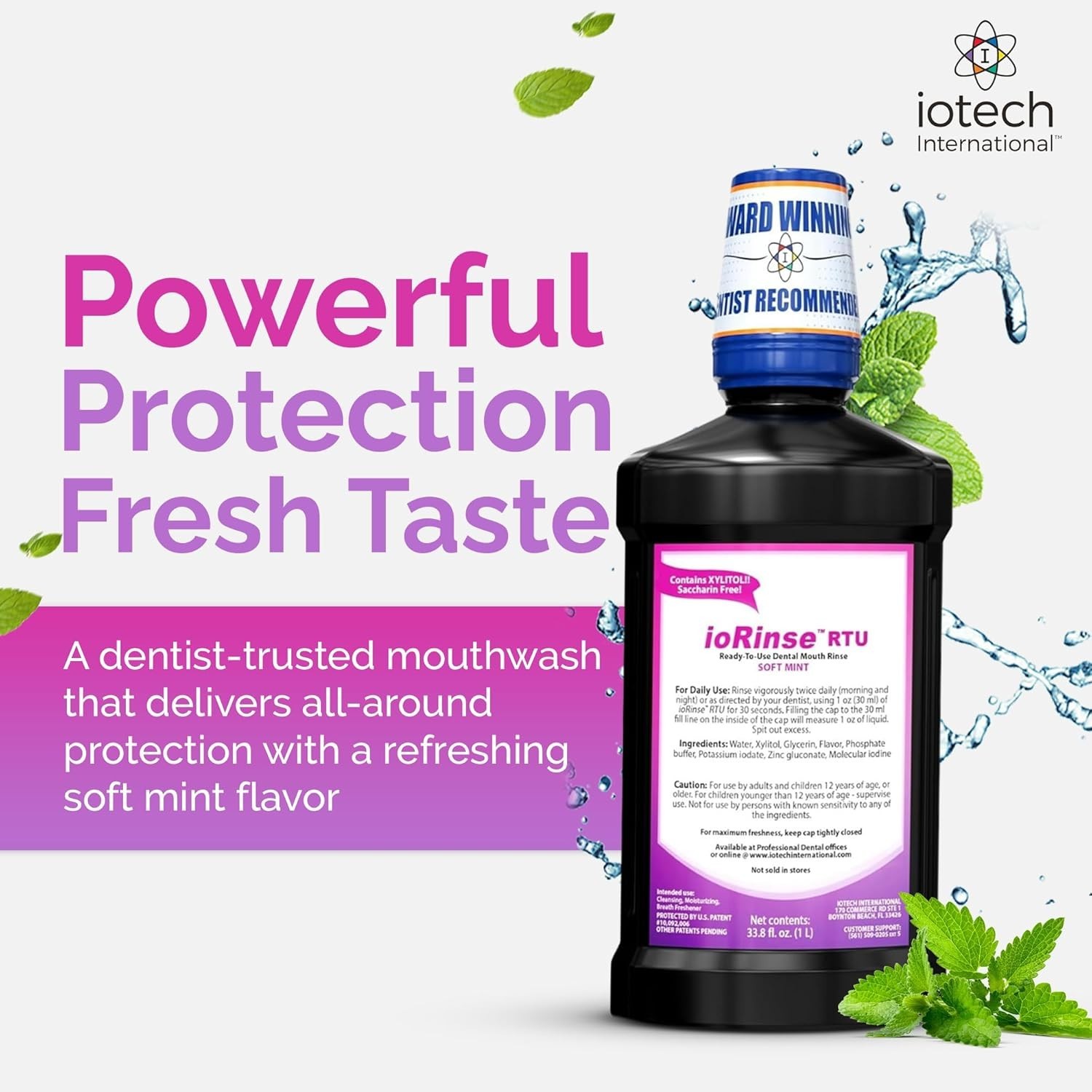 ioRinse Ready-to-Use (RTU) Mouthwash for Fresher Breath, Halitosis Relief, Al…