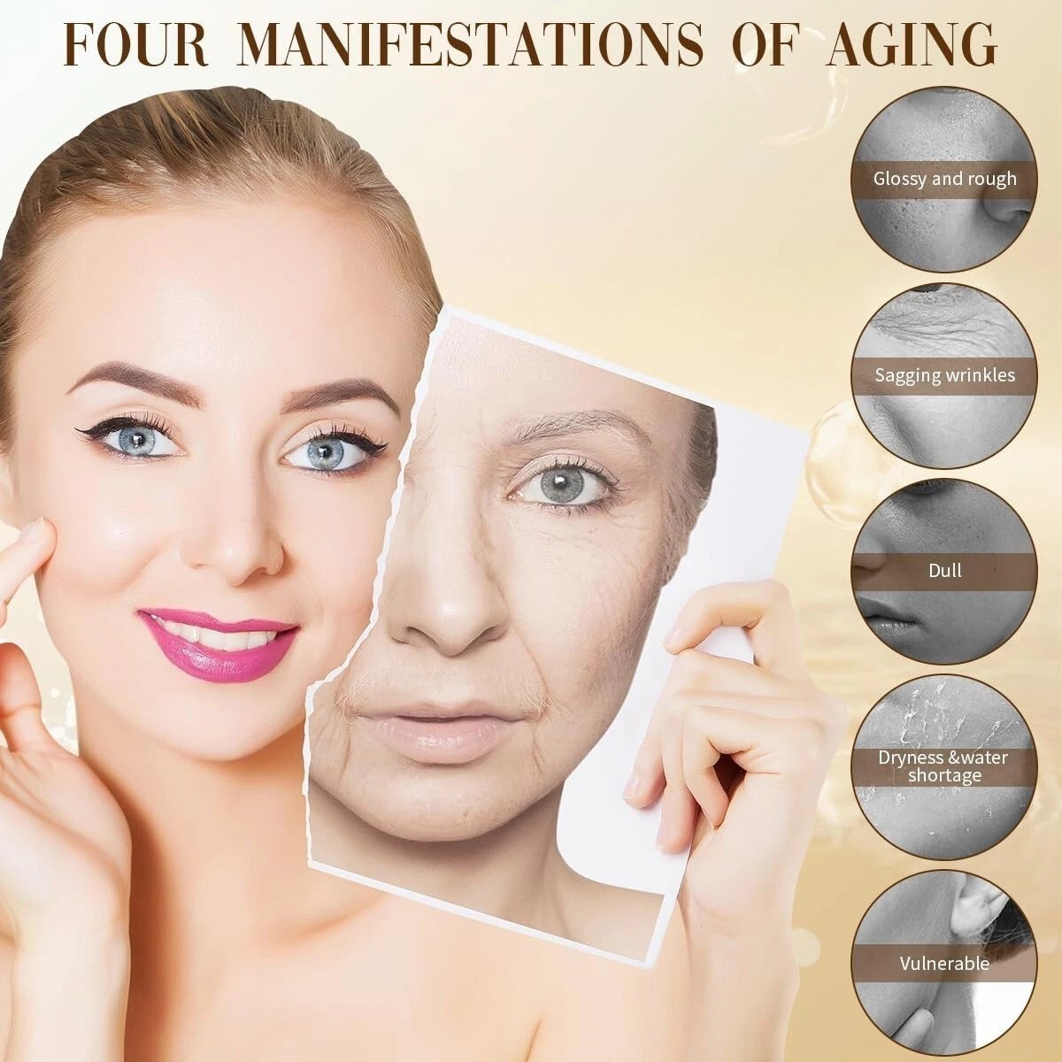 NEW, Olavita Face Serum, Vitamin C & E Serum, Anti Aging Face Tightening (3 Pcs)