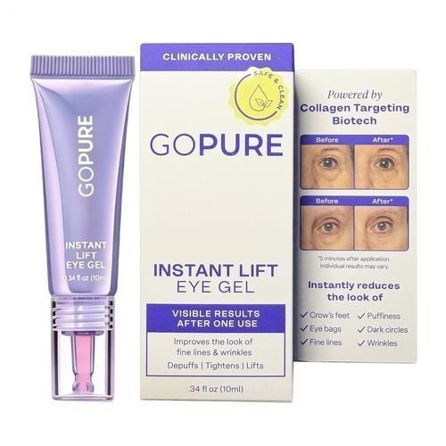 [Go Pure] Instant Lift Eye Gel Depuffs Tightens Lifts 0.34 Oz NIB