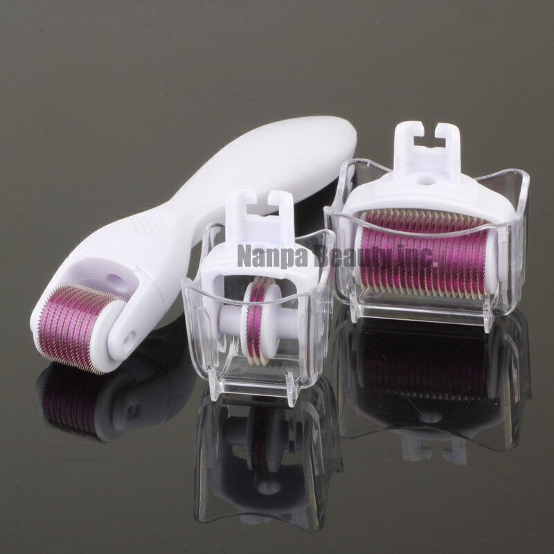 3 in 1 Derma Roller Set Micro Pin System Face Body Acne Scars Wrinkles Removal