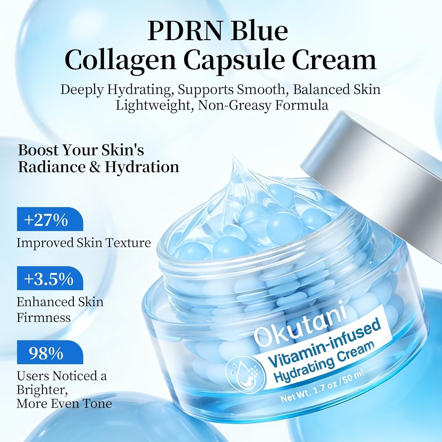 Daily Use Niacinamide & Retinol Jelly Cream for All Skin Types – 1.7 Fl Oz