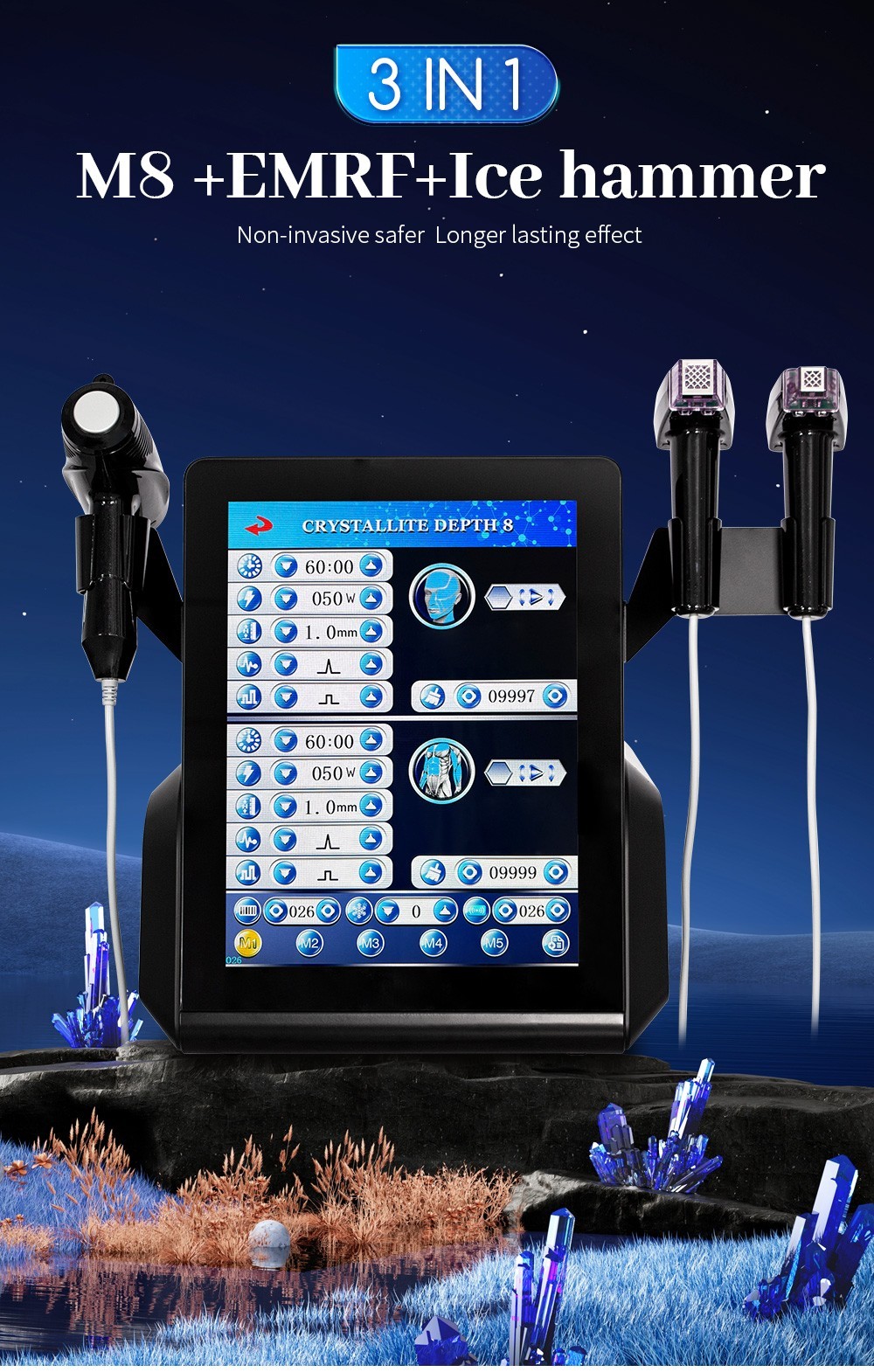 3 IN 1 Fractional Face Lifting Body Tightening Skin Rejuvenation Machine