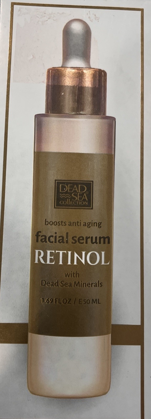 Dead Sea Collection Retinol Facial Serum W/Dead Sea Minerals. 1.69 Ounce size