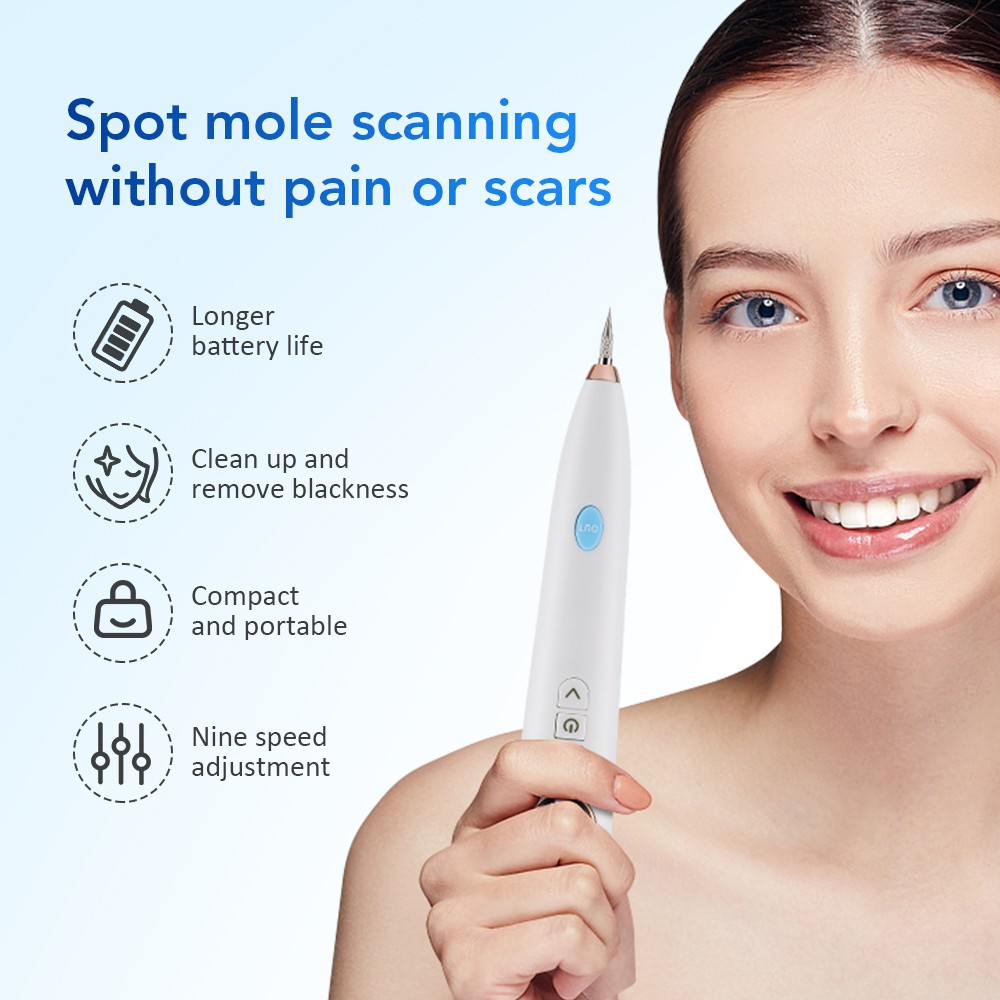 Plasma Pen 9 Level LED Display Skin Tag Mole Wart Freckle Remover Acne Removal
