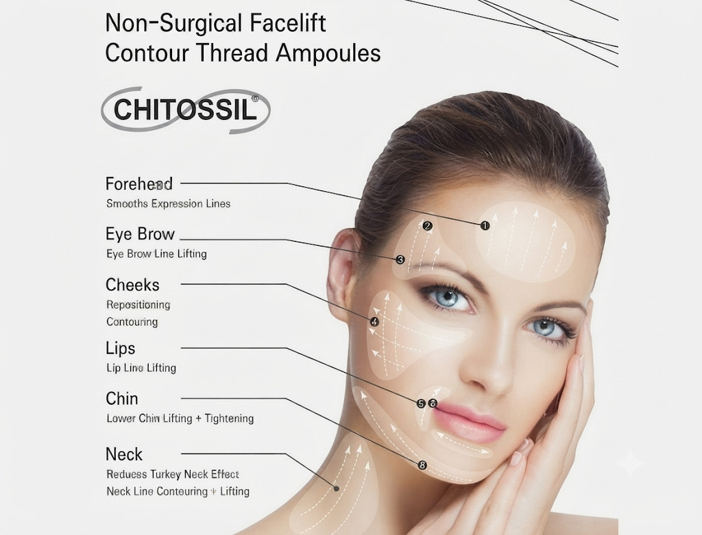 ESTHEPRO Chitossil Thread Power Lifting Ampoule Set Anti-Aging K-Beauty in Korea