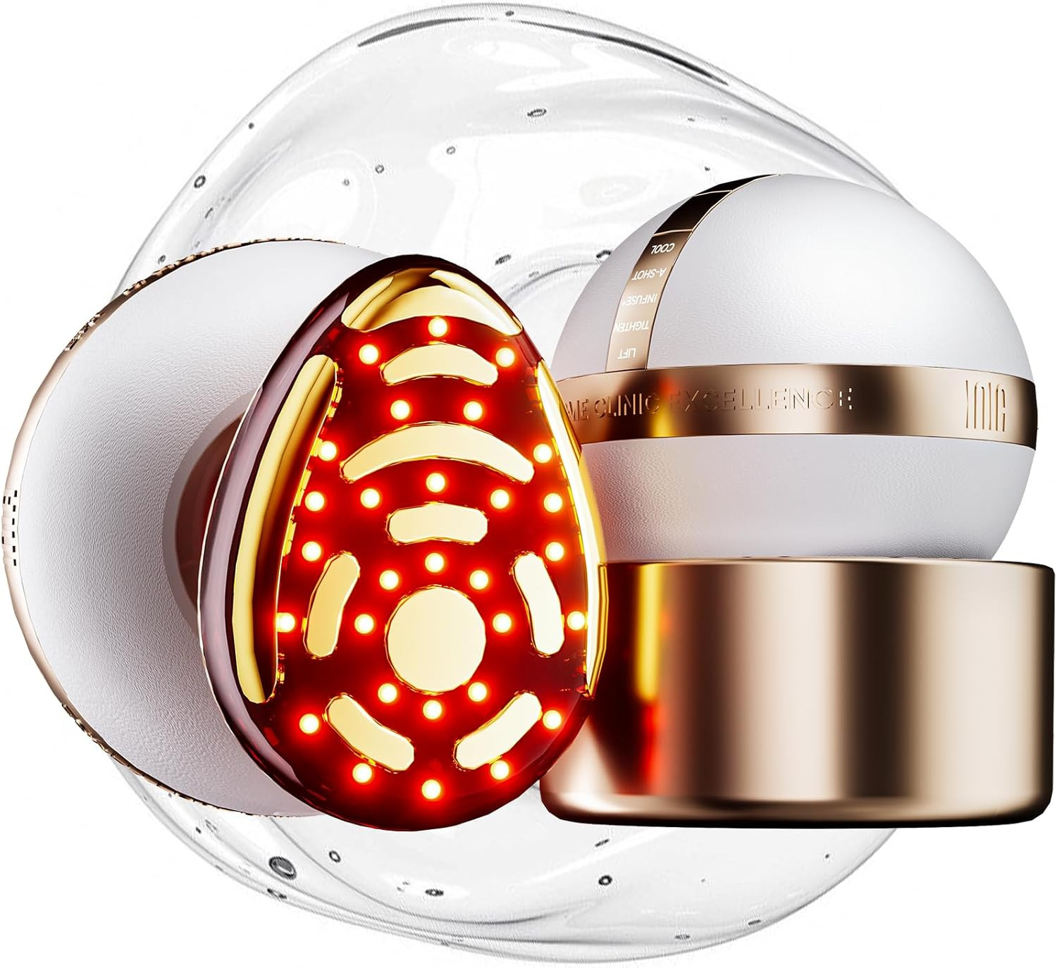 SPHERA Upgraded 8-In-1 Microcurrent Facial Device for Face & Neck – Red Light, T