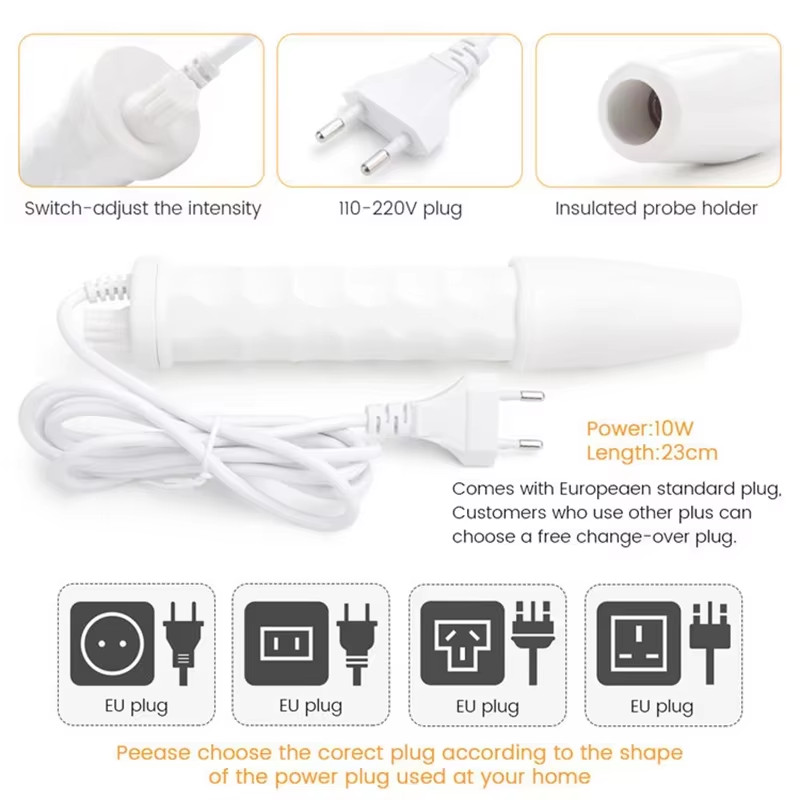 Facial Skin Care Wand Machine Anti-aging Acne Hair Treatment Equipment Set US