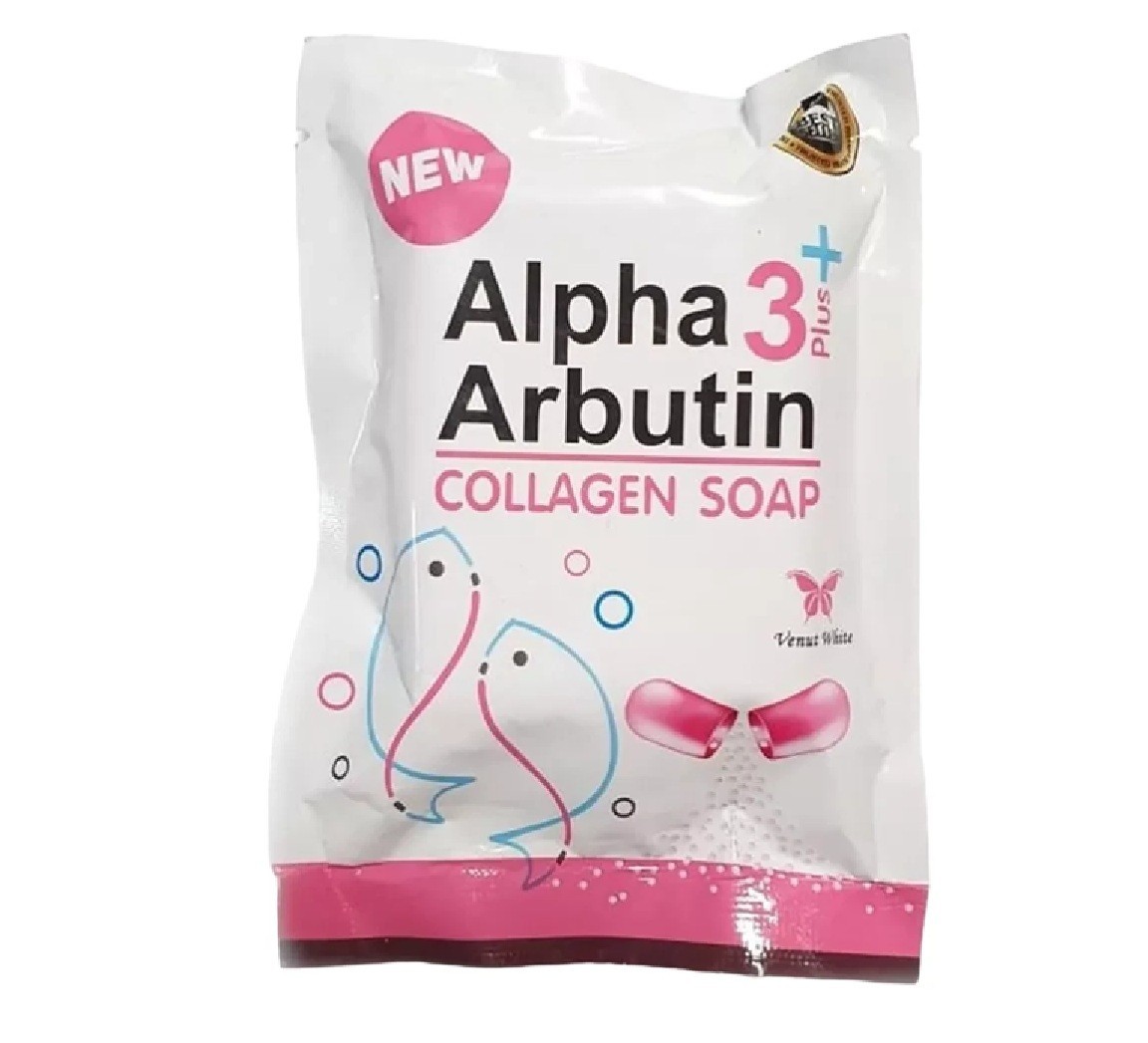 Alpha Arbutin Skin Solution Collagen Face Body Glow Serum and Alpha Arbutin Soap