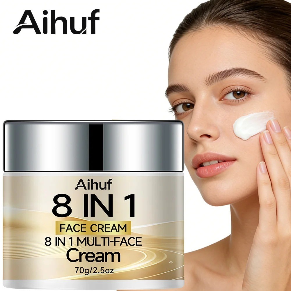 2PCS 8-in-1 Collagen Day & Night Cream Retinol Hyaluronic Firming Moisturizer