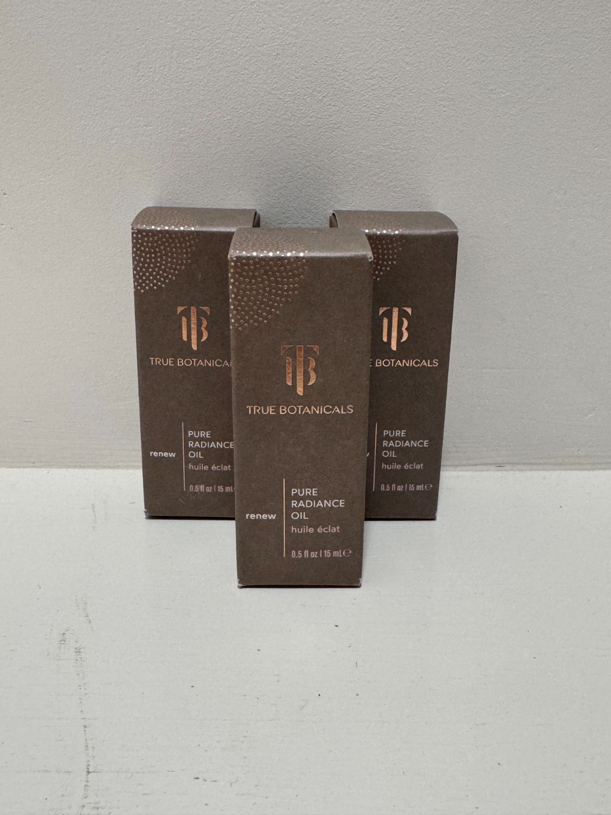 True Botanicals Renew Pure Radiance Oil 0.5 oz Lot of 3 Unused 2024 Stock