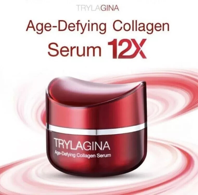 Trylagina Age-Defying Collagen Serum 12X Moisturizing Reduce Wrinkle 30g 2x
