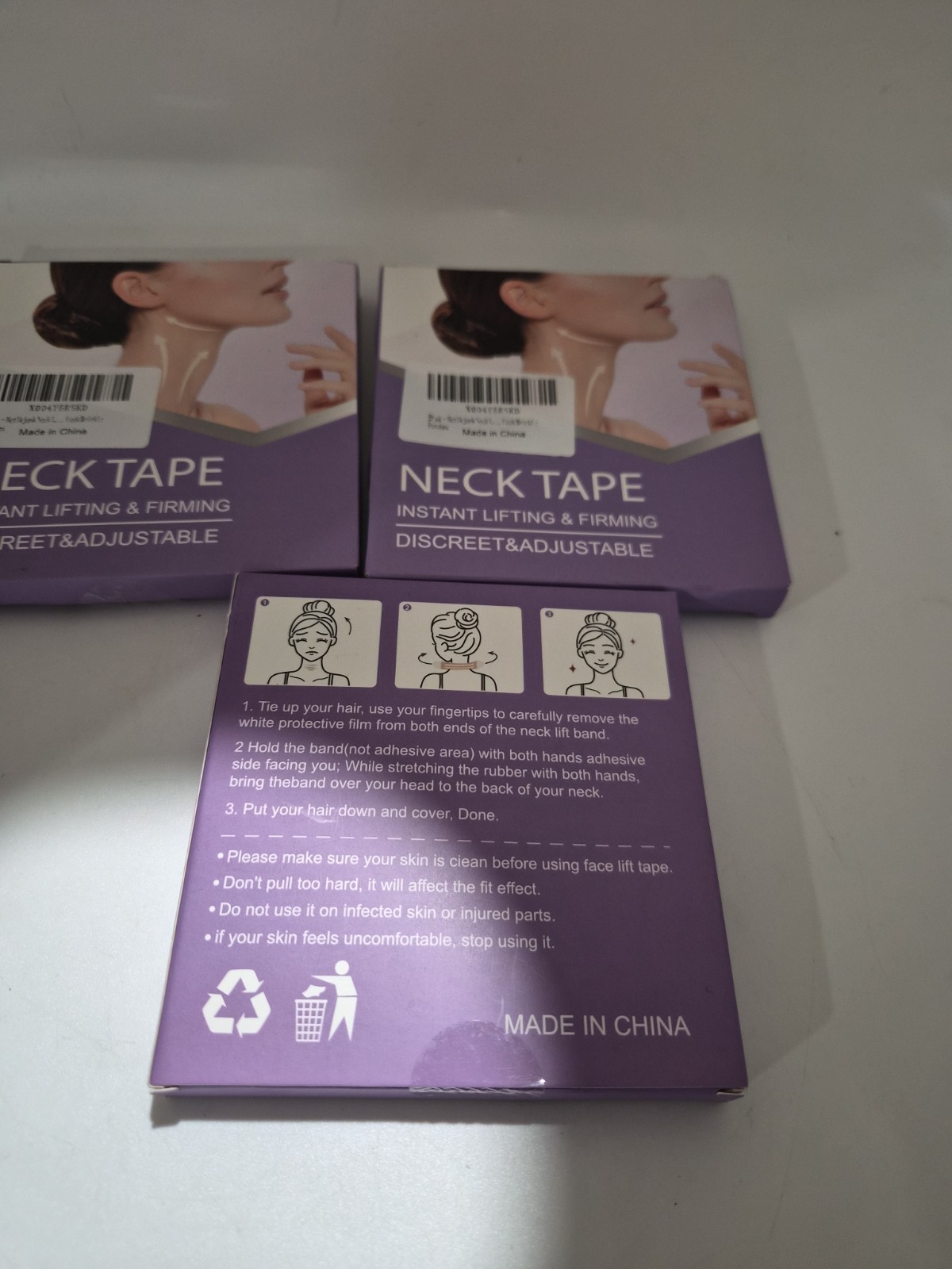 Pack Of 3 Instant Face & Neck Lifting Tape Discreet & Adjustable