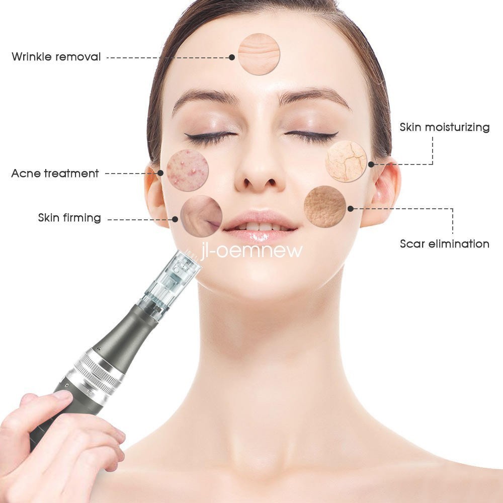 Rechargeable Advanced Skin Care Device with Adjustable Cartridges for Face Body