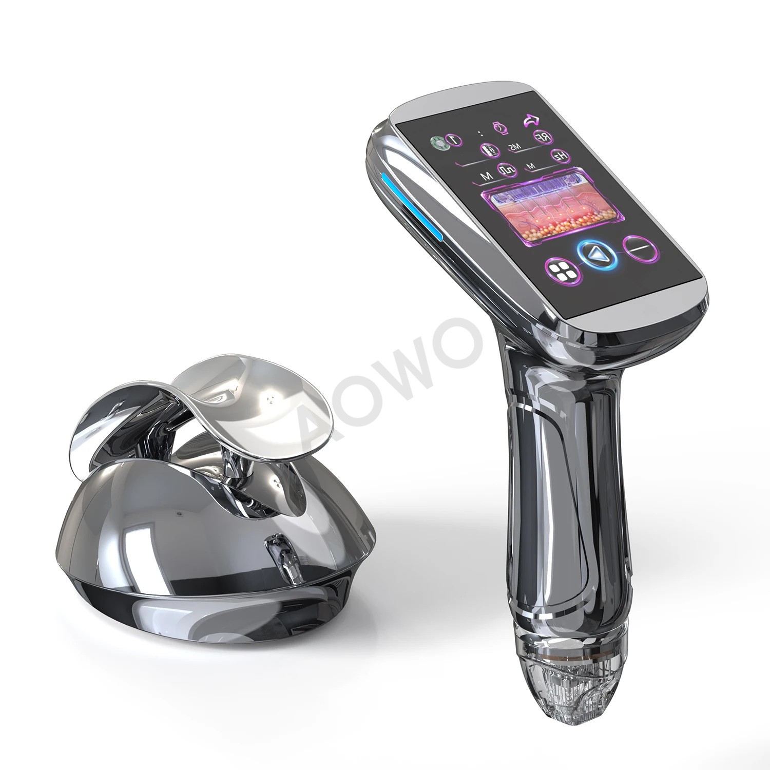 A68 Pro Handheld 4 tips Fractional Gold RF Microneedle Wrinkle Removal Device