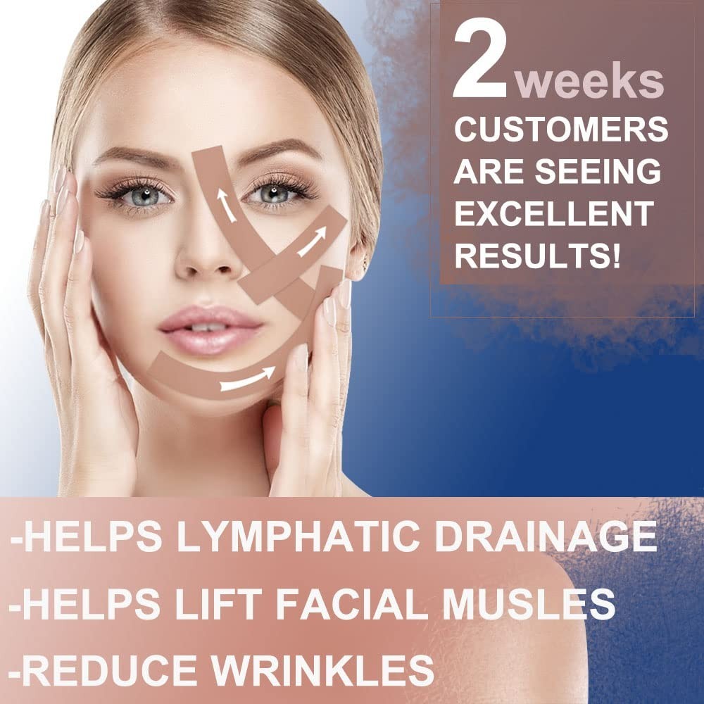 2Rolls Anti-Wrinkle Tape Facial Myofascial Lift Tape Anti Wrinkle Patches 2.5cm