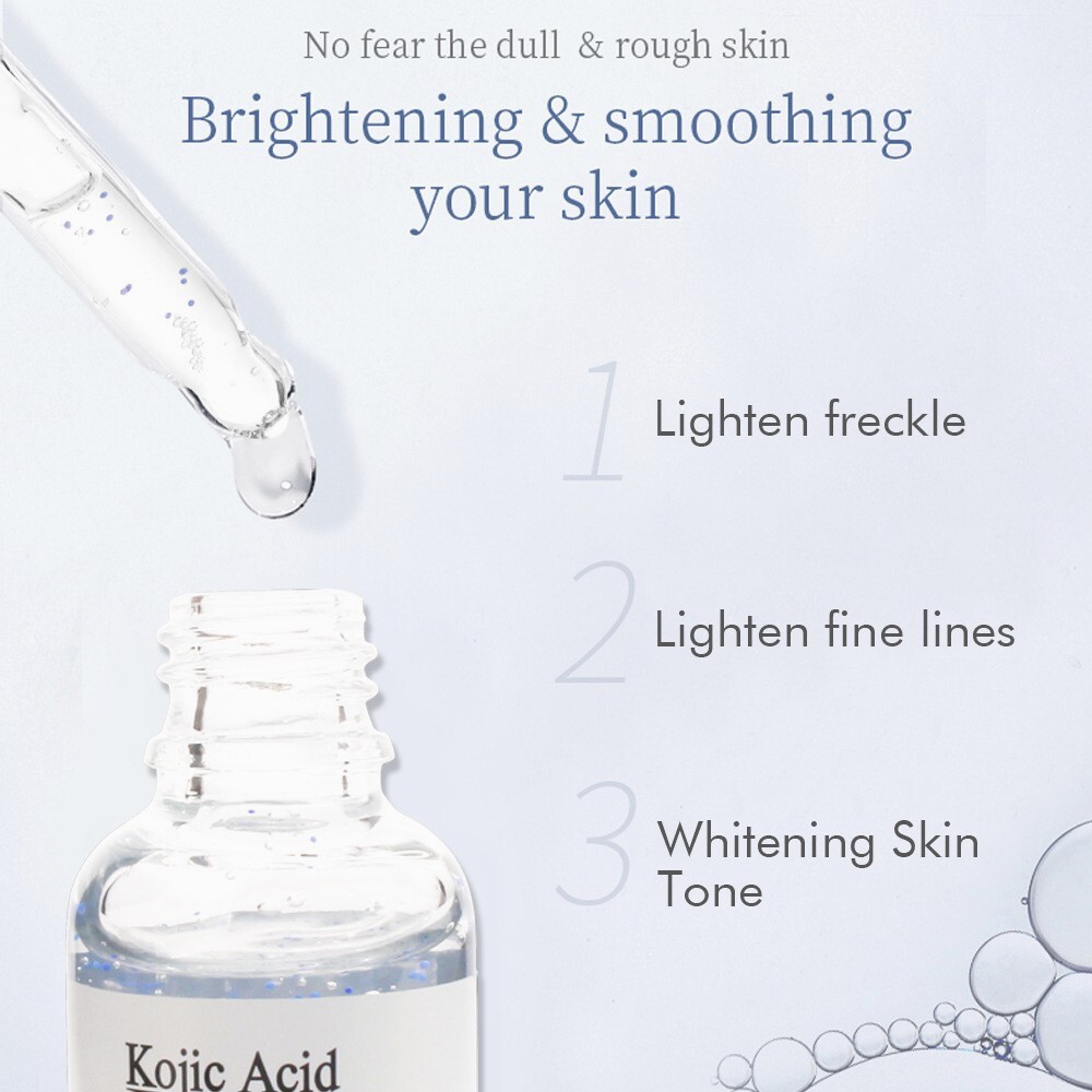 Kojic Acid Collagen Freckles Essence Whitening Moisturizing Facial Serum