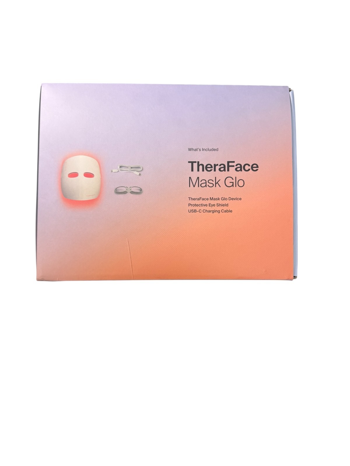 Therabody TheraFace Mask Glo Clinically Proven Red, Infrared & Blue LED openbox