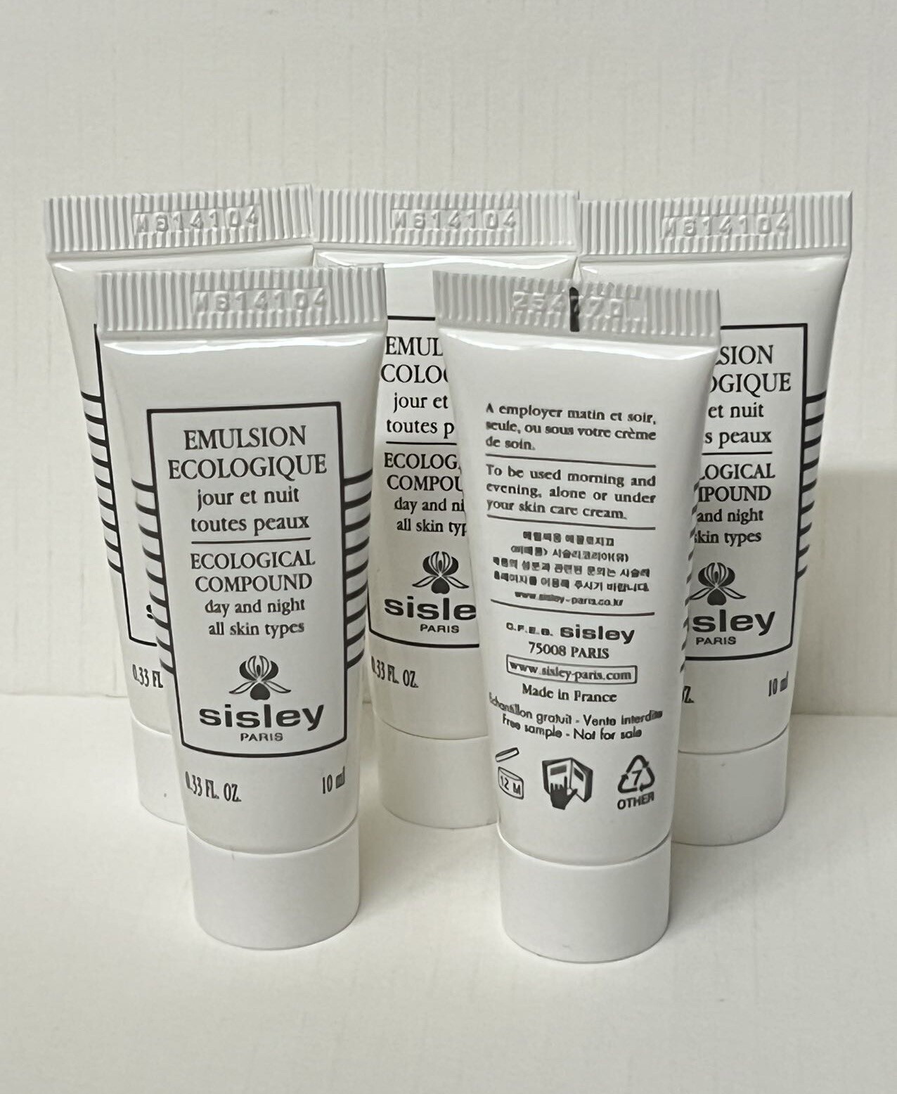 5 x Sisley Ecological Compound Day And Night 0.33oz / 10ml Each Total 50ml New