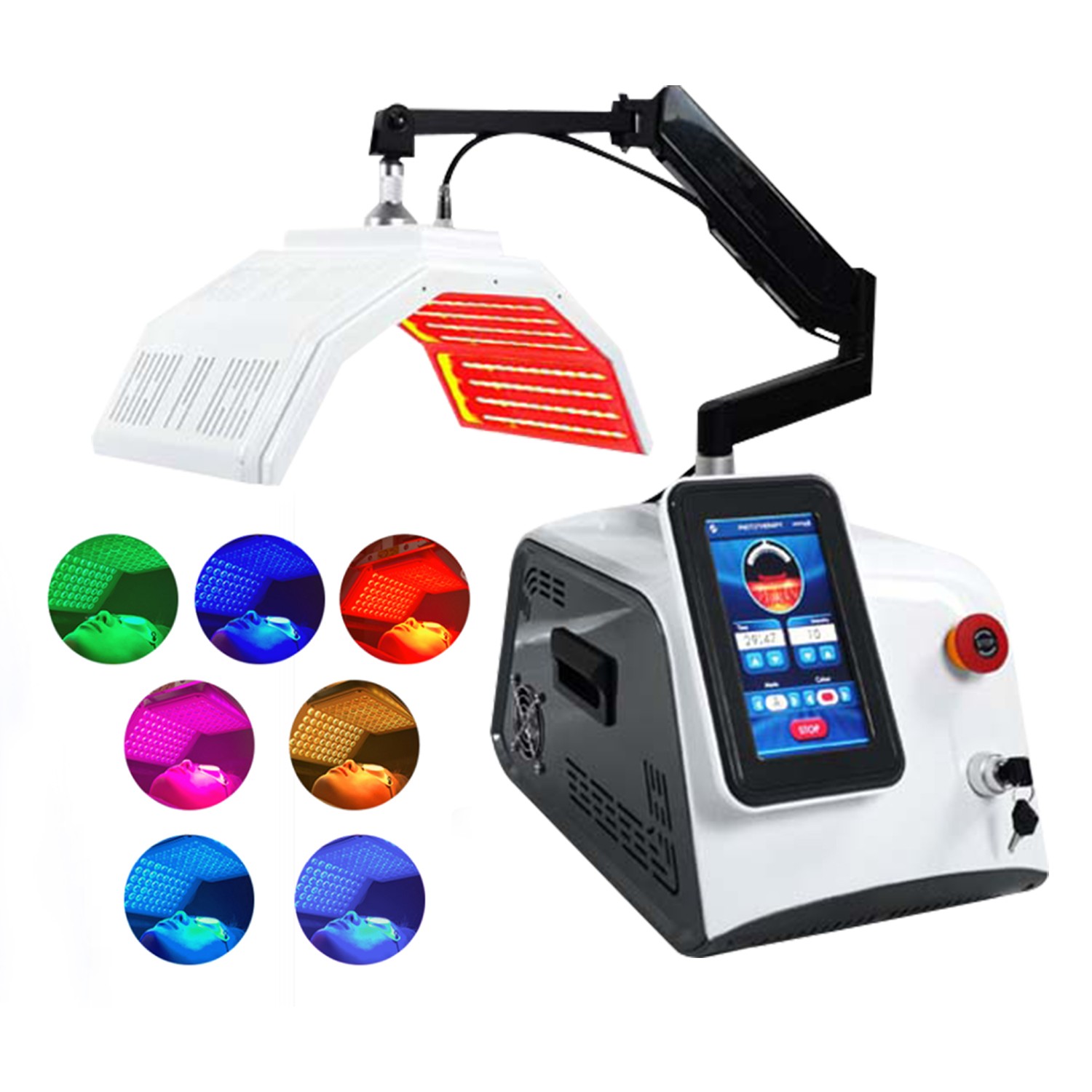 Professional 7 Colors LED Photon Photodynamic Light Therapy PDT Beauty Machine