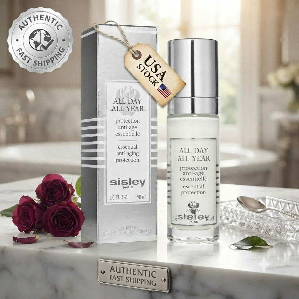 Sisley All Day All Year Essential Anti Aging Protection 50ml 1.6oz New Sealed Fa