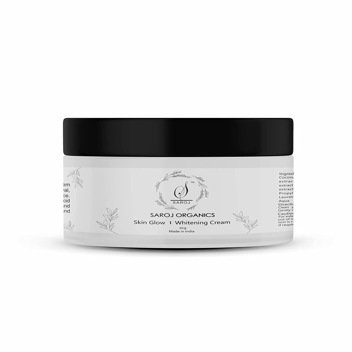 PACK OF 2 Saroj organics Skin glow and Whitening Cream, 50 gm Long Expiry