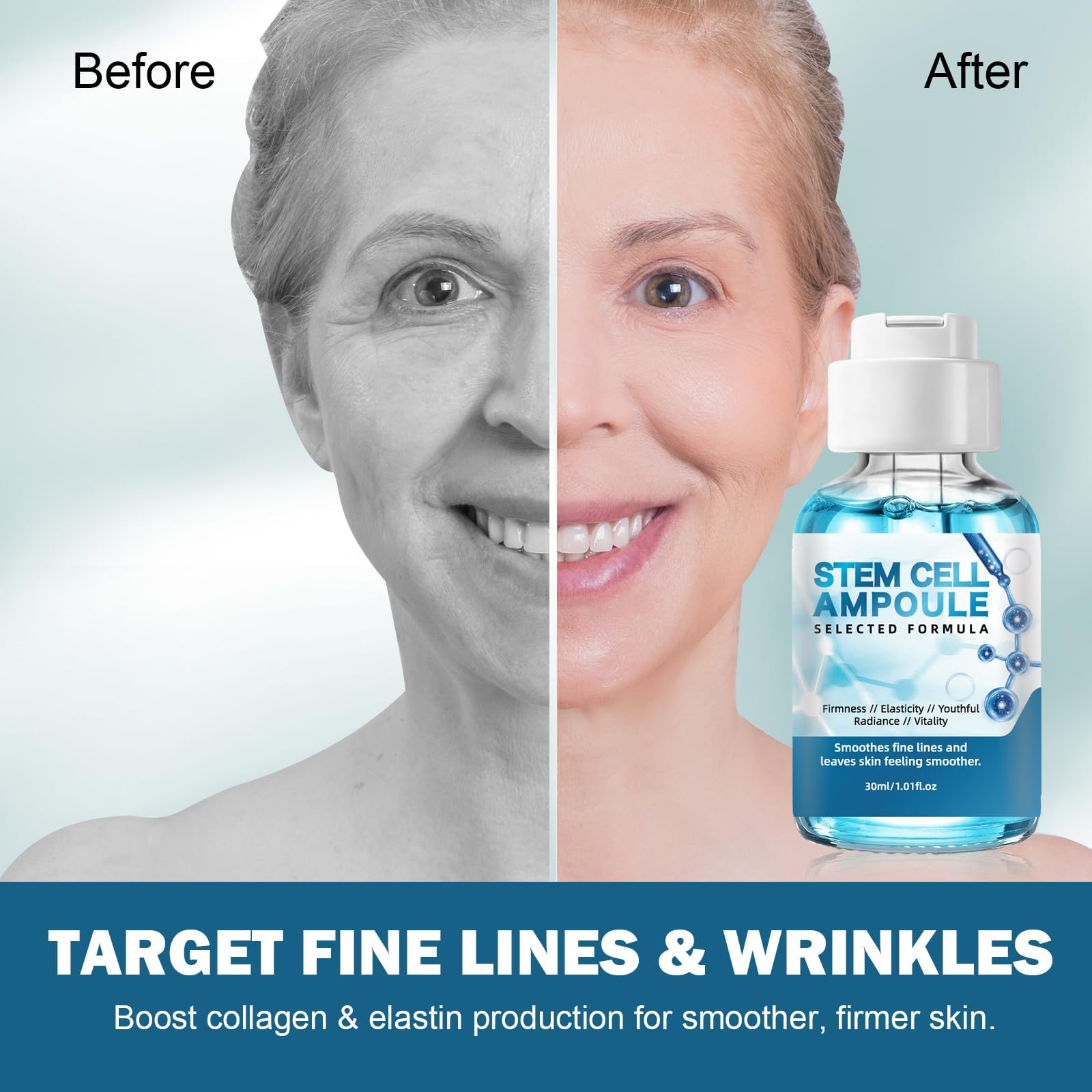 Serum 2 Pcs 1 fl.oz Microneedling Booster for Wrinkles Scars Use with and