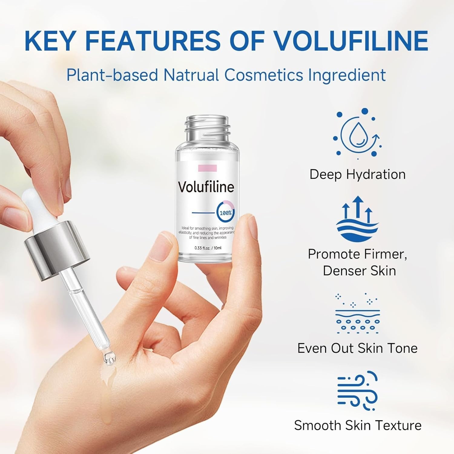Volufiline Serum 10ml Anemarrhena Root Extract Anti-Aging Face Neck Care