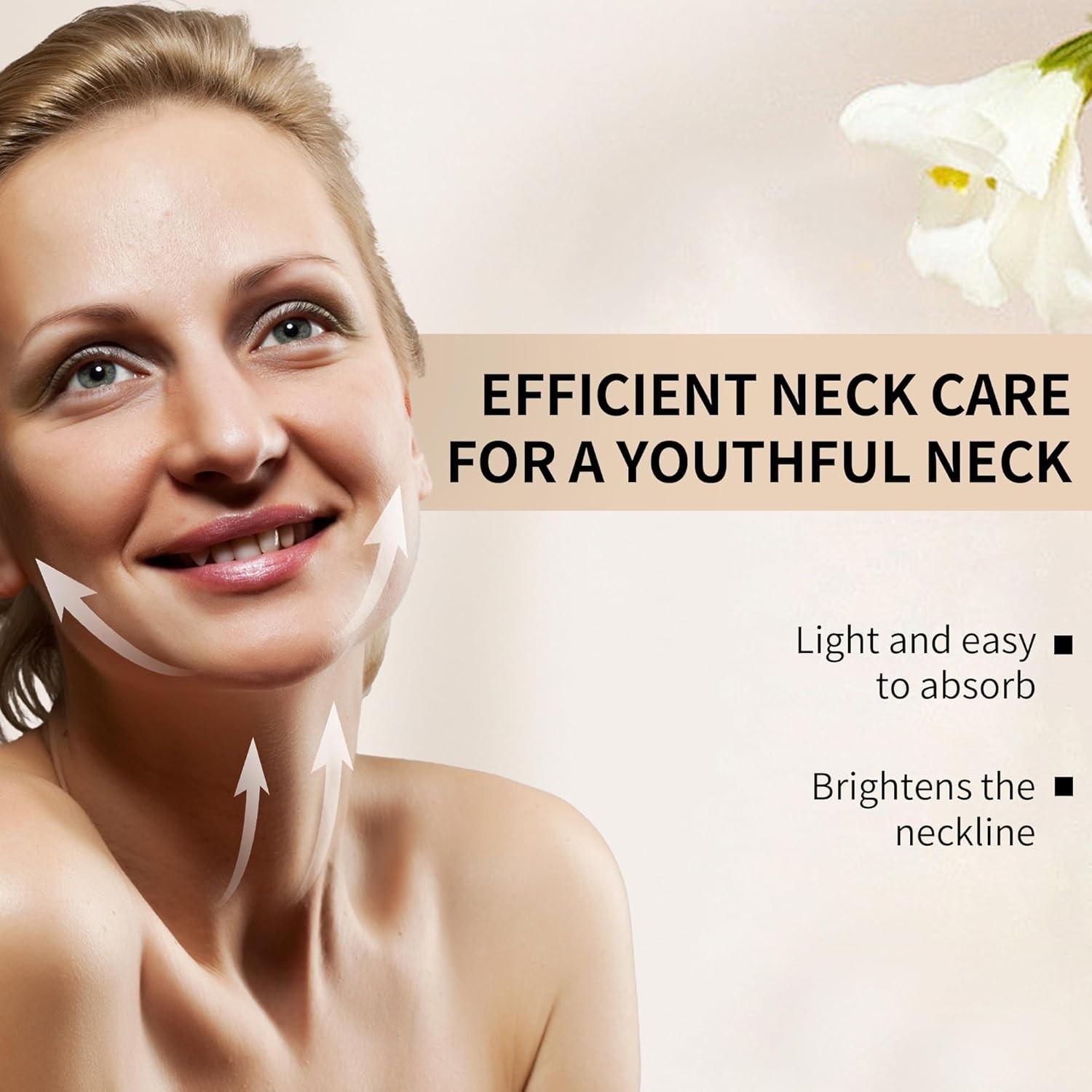 AH-8 Neck Firming Cream with Roller for Crepey Skin Body Care Comfort, Moistu…