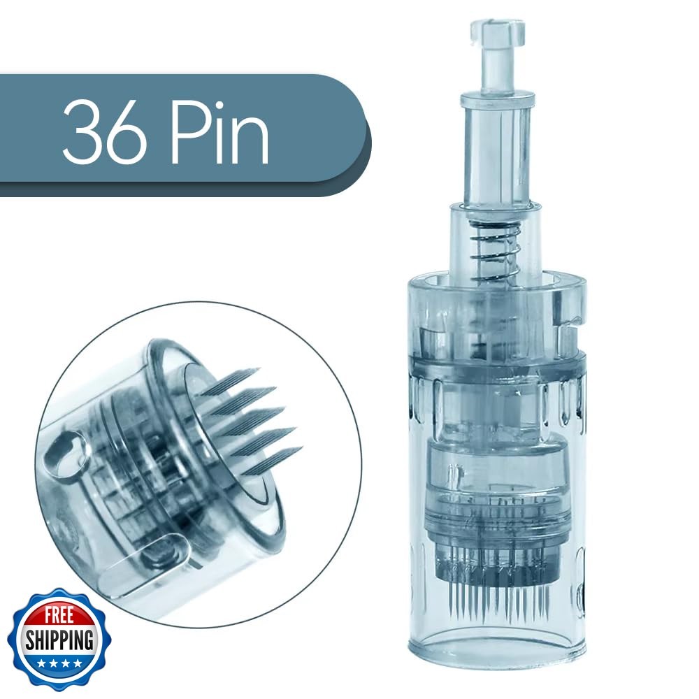 Microneedling Skin Roller Cartridges M8 for Home Use (36pin, 50pcs)