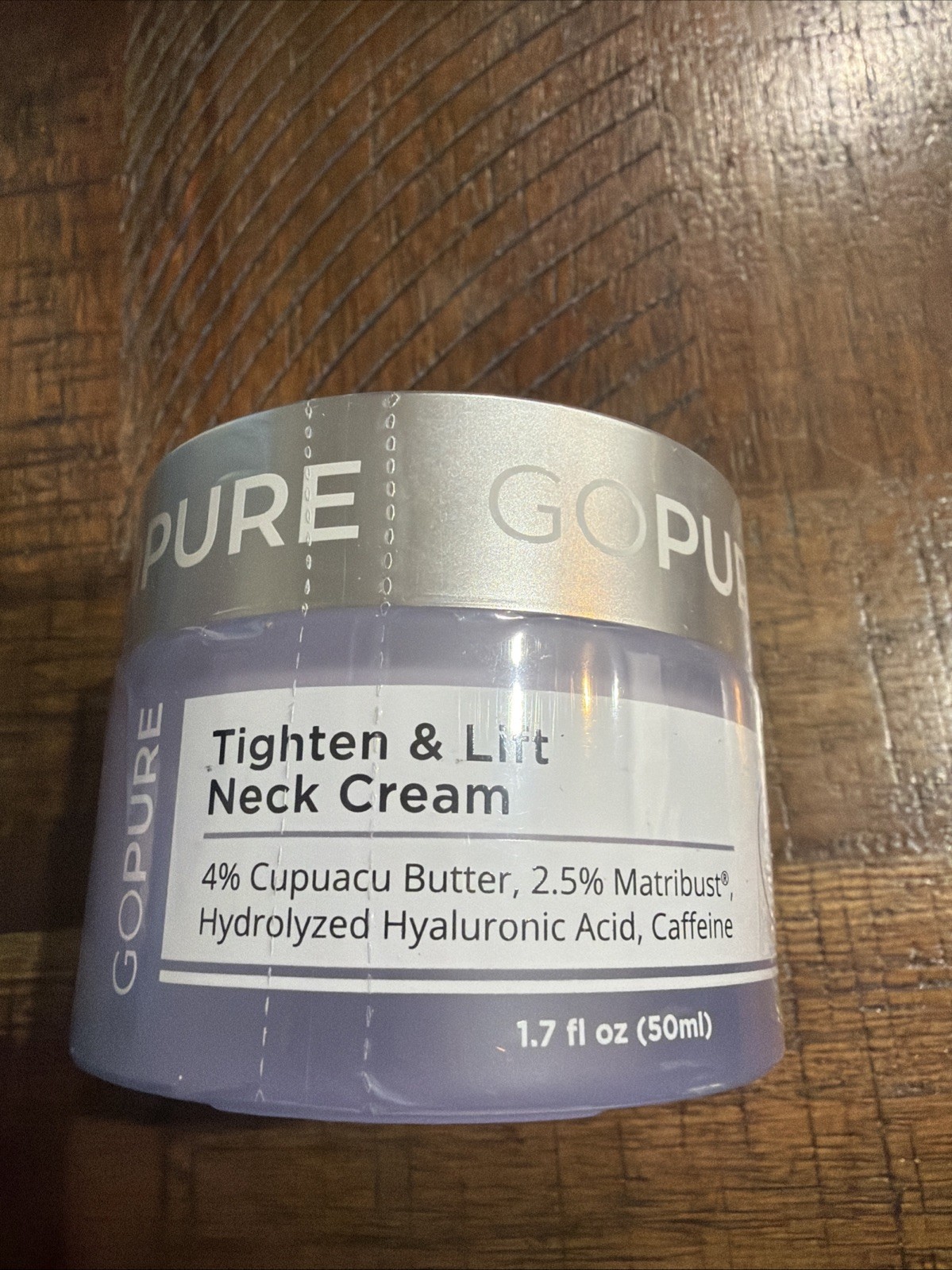 goPure Tighten & Lift Neck Cream 1.7 fl oz EXP 4/28 SEALED/NO BOX