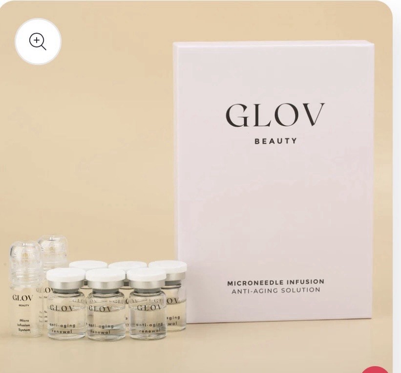 NIB Pcs GLOV Beauty Microneedle Infusion Anti-Aging Solution 8 Bottles