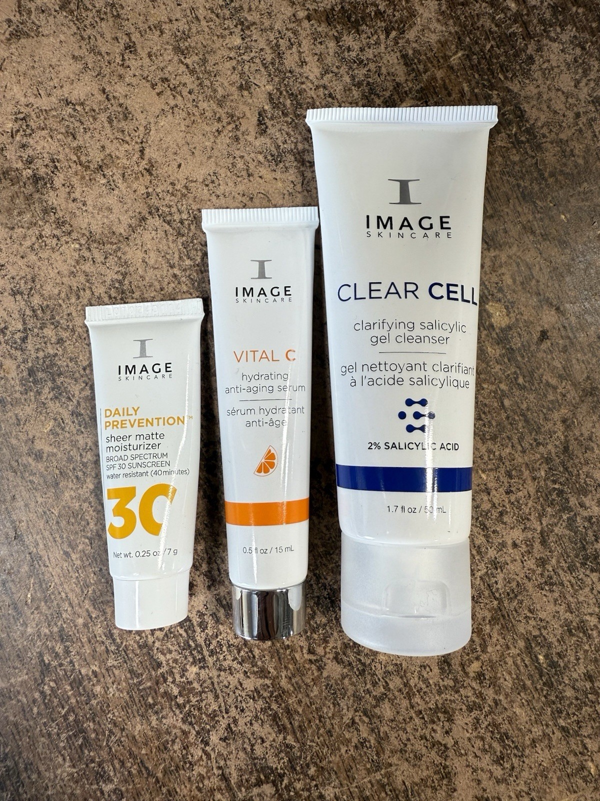 image VITAL C hydrating anti-aging serum 0.5oz ,Clear Gel 1.7oz, Travel Kit