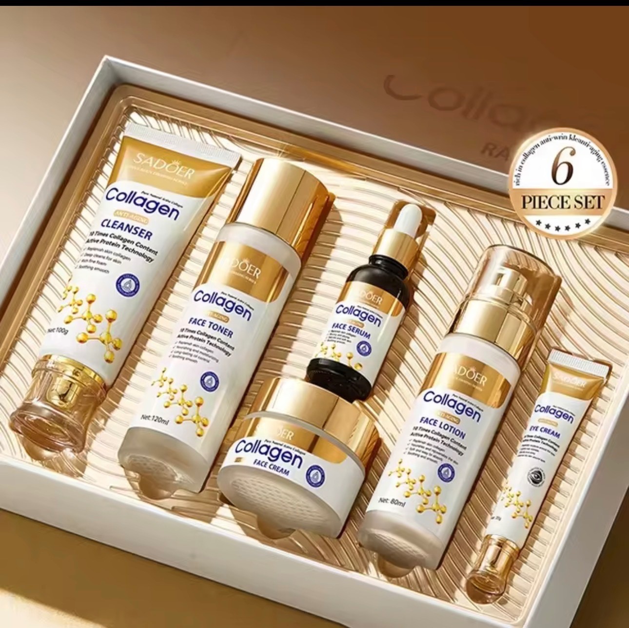 SADOER Collagen Moisturizing skincare set