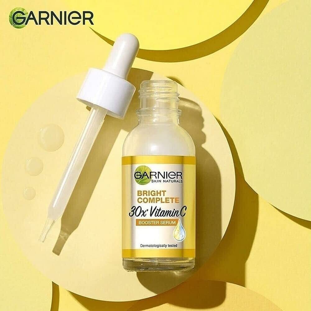Garnier Skin Naturals Glow Serum 30ml 1.01 Fl Oz Transparent Skin Care Agent