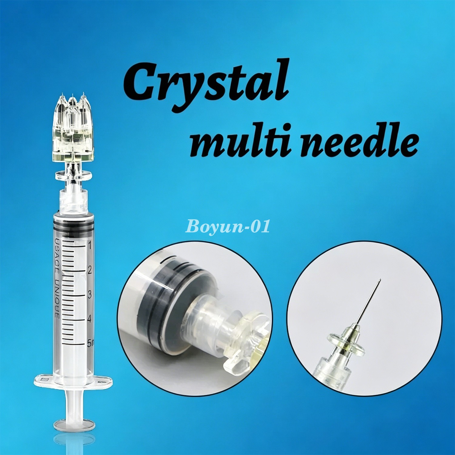 Crystal Multi Needle Mesotherapy 5pins Injection Hydrating 32G 1.5 for Skin Care