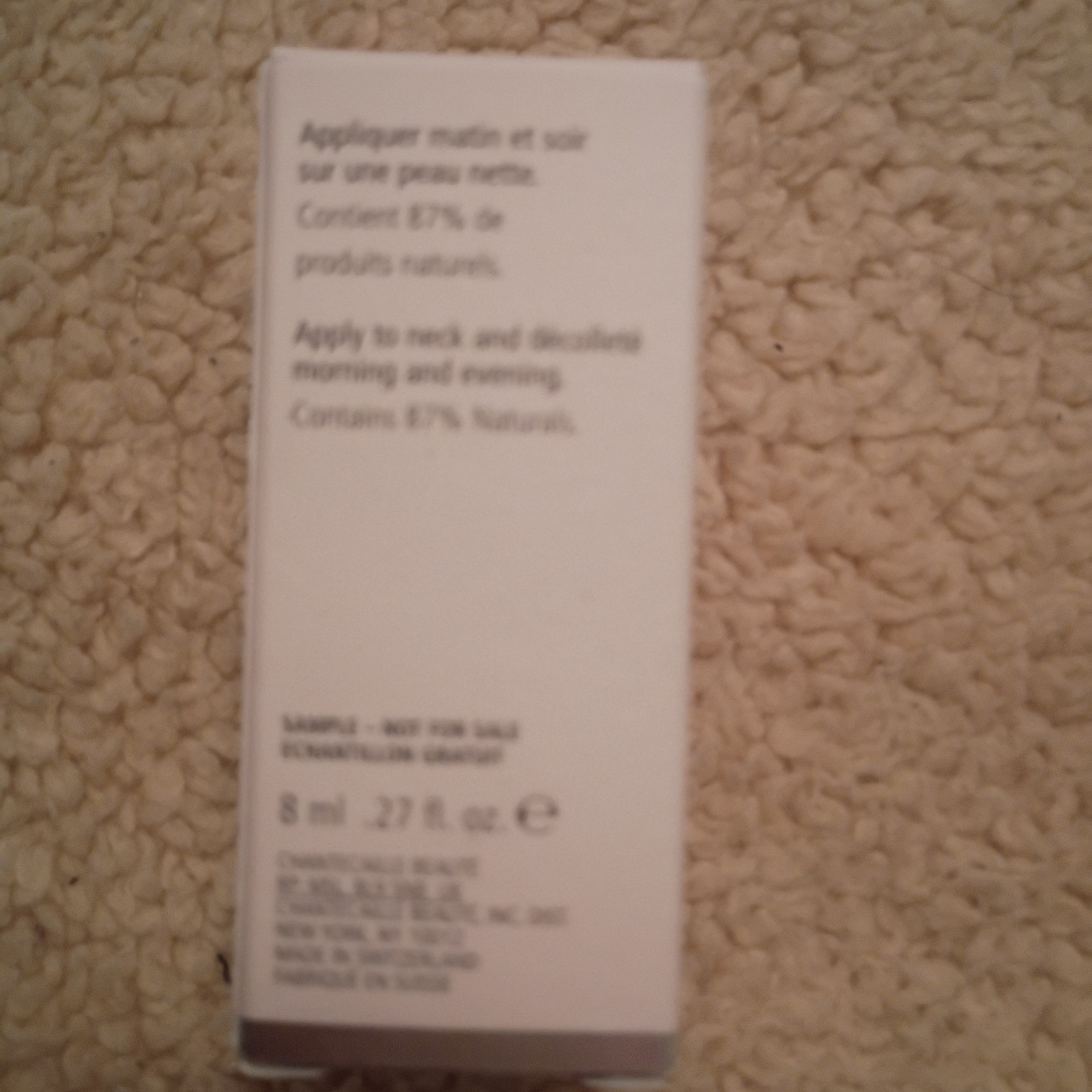 CHANTECAILLE BIO LIFTING NECK CREAM Aromacologie 8ML/0.27 OZ New Anti-Aging