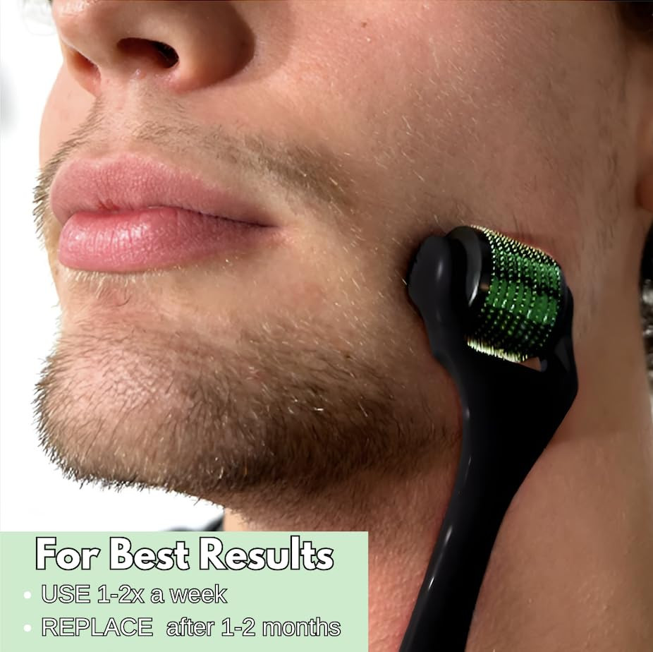 Black Derma Roller – Microneedle Derma Roller for Men & Women – 0.25Mm – for Fac